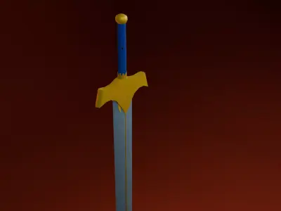 cartoon-sword-001 Free low-poly 3D model