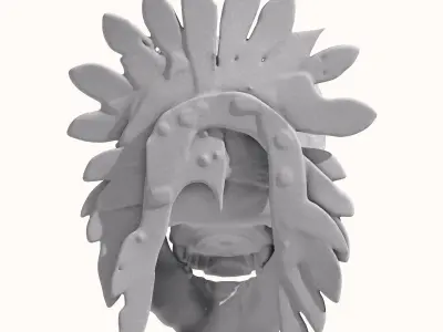Aztec Mayan Death Skull 3D print model