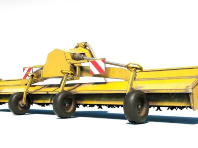 3D Soyes harvester Low-poly 3D model