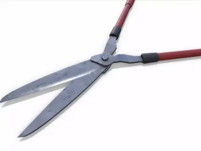 Gardening Scissors Low-poly PBR Low-poly 3D model