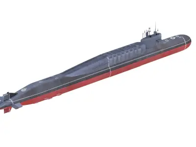  Russian Nuclear Strategic Submarine Delta IV Class 3D model