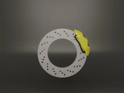 6 spoke sport racing car rim Free 3D model