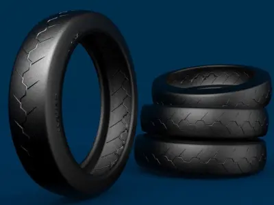 MOTORCYCLE TIRES 3D model purchase