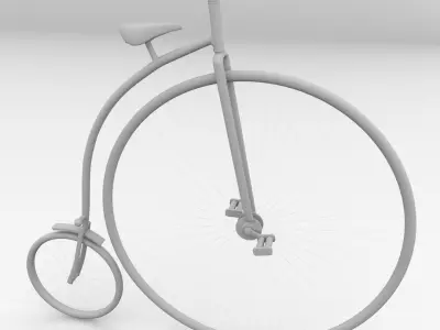 Penny Farthing Bicycle 3D model