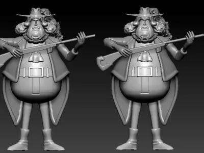 Petermoo - Roger Pirates - One piece - Split part  3D print model