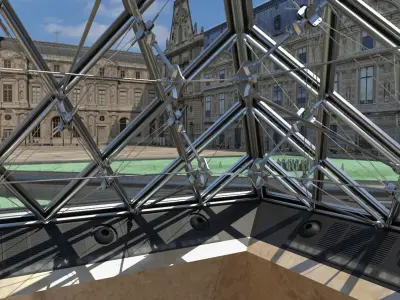  Glass Louvre Pyramid 