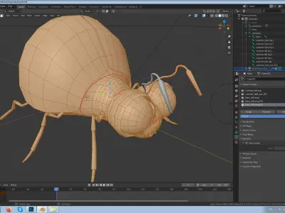 ladybug glow in Low-poly 3D model