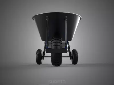 POWER ASSISTED TRIPLE WHEEL HUB MOTOR WHEELBARROW ENGINE BARROW 3D model