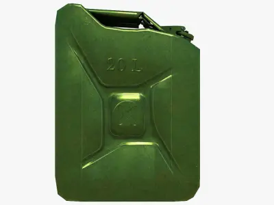 Jerrycan gas can Low-poly 3D model