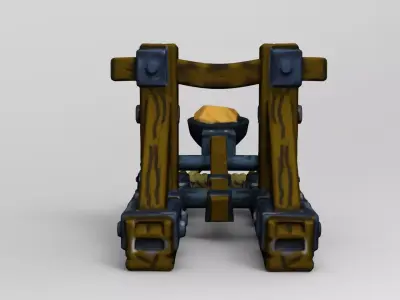 Stylized Medieval Catapult  3D print model