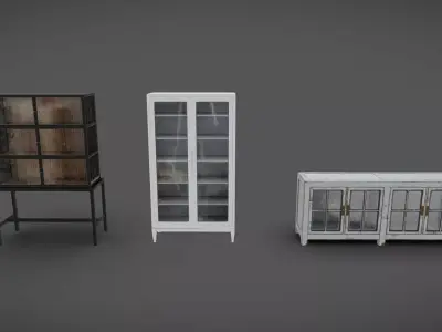 Furniture Pack 09 Low-poly 3D model