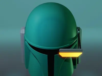 Custom Simple Mandalorian Helmet Free 3D print model