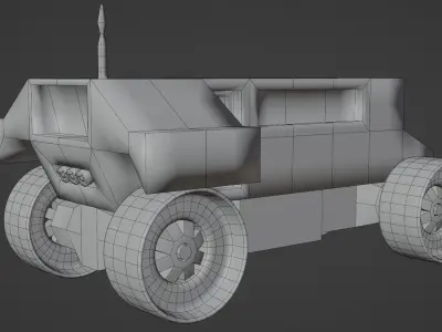 Martian Rover Low-poly 3D model purchase