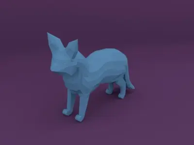 Low Poly Unique Cat 3D Model Low-poly 3D model