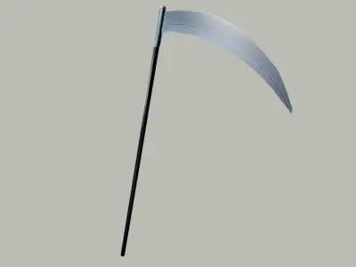 Scythe Low-poly 3D model