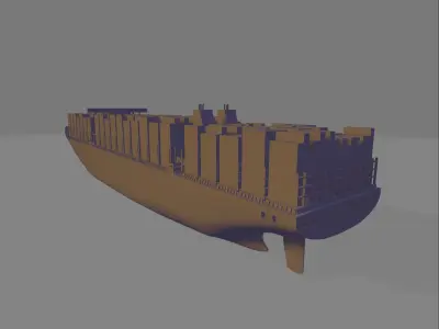 Triple E container ship miniature 3D print model