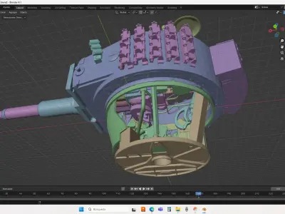 Panzer VI Tiger turret 3D model