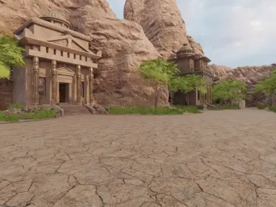 Ancient Canyon City 3D model purchase