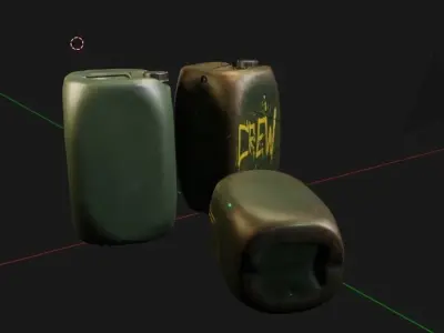 Plastic Can 3D Model Low-poly 3D model