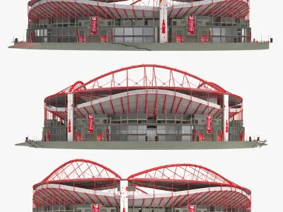 Stadium Estadio da Luz 3D model
