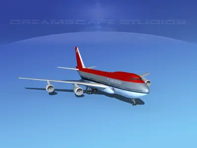 Boeing 747-100 Northwest Airlines 3D model