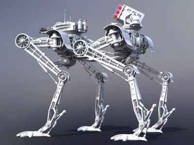 Robots All Terrain AT-ST5 3D model