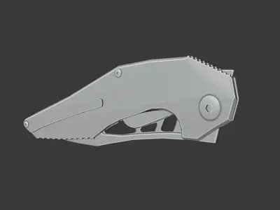 Brous Blades knife Raven Low-poly 3D model