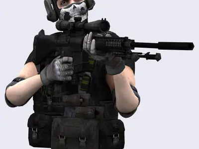 Merc rangers construction kit Low-poly 3D model