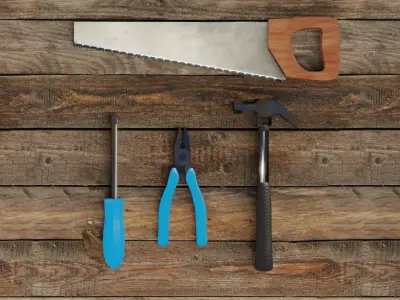 ToolsPack set of tools Free 3D model