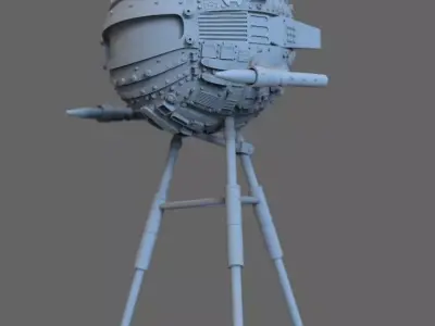 Sci Fi drone c5x seek and obliterate 3D print model