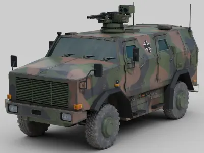Dingo 2 Armored Car 3D model