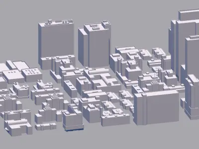 Buildings City building industrial park commercial housing 3D model by nptanying from CGTrader
