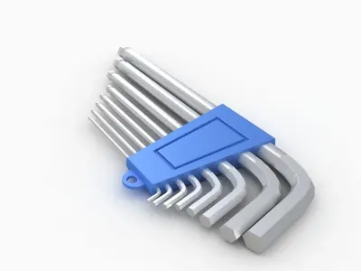 hex key 3D model buy