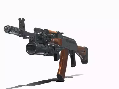 AK 74 GP 25 Low-poly 3D model