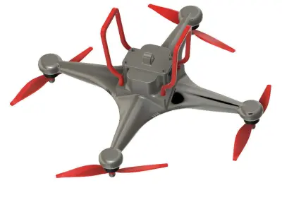 DIY Drone Quad Copter   3D model