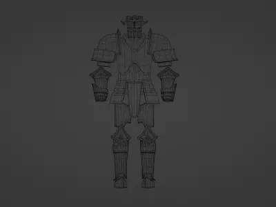 ARMOR SET 3D MODEL knight in 3D model