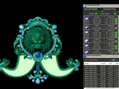 LION NAIL PENDENT II NAIL PENDENT II TEMPLE JEWELRY  3D print model