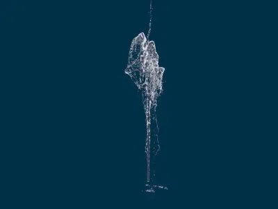 Realistic Water Fountain Animation 6 3D model
