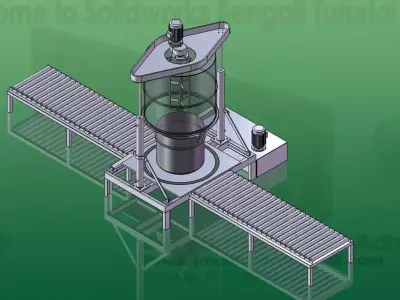 Plaster of Paris Mixer for Ceramic Factory Free 3D model