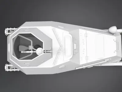 BA64 Snowmobile Scale model  3D print model