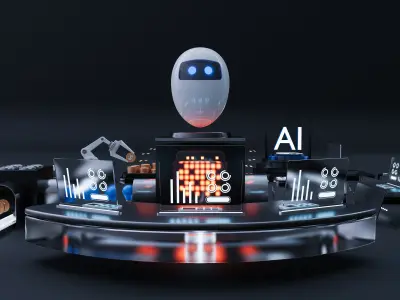 Artificial intelligence operation 3D model