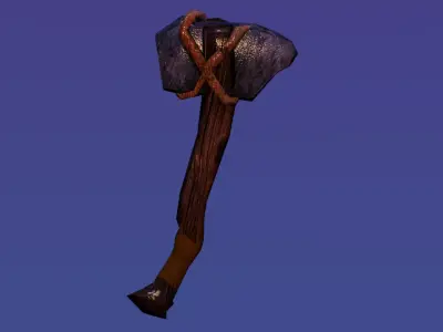 Axe Survival Realistic 3D Model 3D model