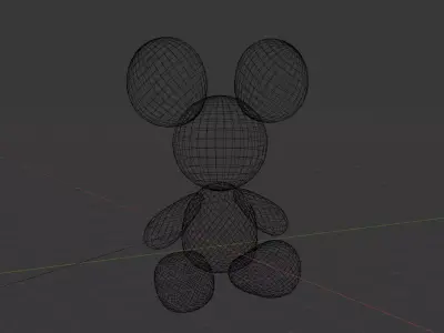 baloon mouse 3D model