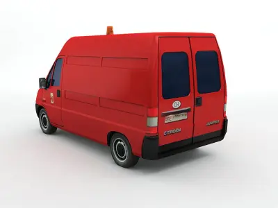  Citreon Jumper Van Low-poly 3D model