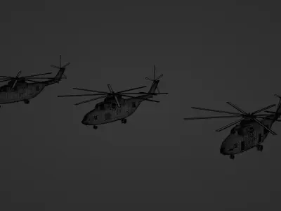 Soviet Helicopter Mi-26 Halo 3D model