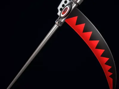 Soul Eater the Scythe Free low-poly 3D model