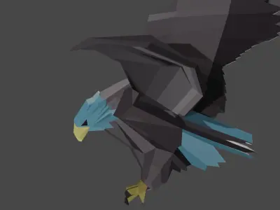 eagle Low-poly 3D model purchase