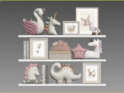 Kids Room Decor 131 3D model