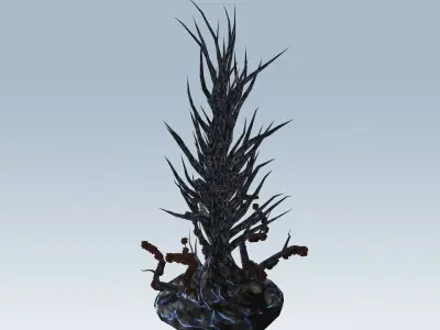 Tree sci-fi 3D model