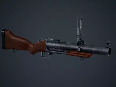 M79 grenade launcher Free low-poly 3D model